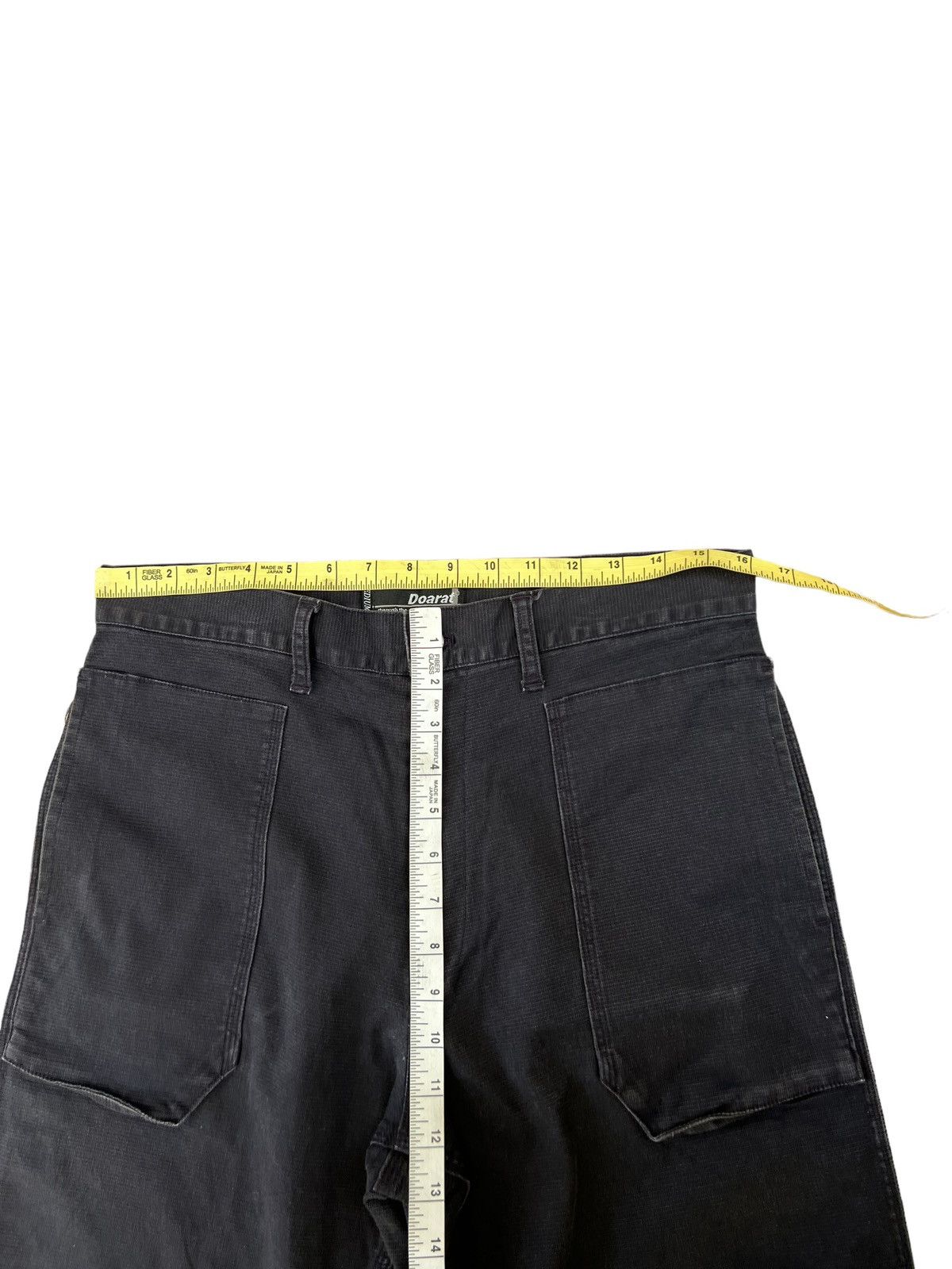 Vintage Vintage Brand DOARAT Japan Fade Black Cargo Trouser Pant Size US 31 - 3 Thumbnail
