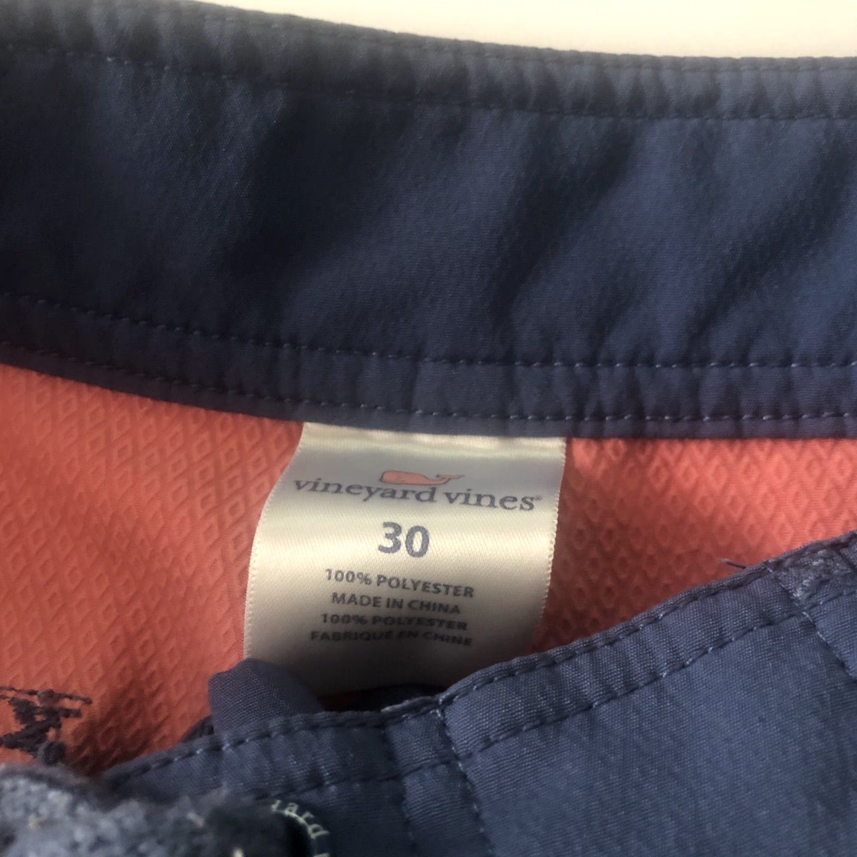 Vineyard Vines VINEYARD VINES Board Shorts Sz 30 Men Multicolor Logo Swim Bottom Teal Neon Orange Trunks Size US 30 / EU 46 - 4 Thumbnail