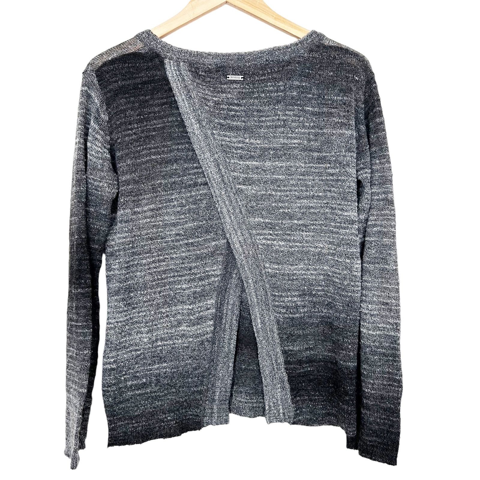 Prana Prana Julien Gray Ombre Wool Blend Split Back Sweater Sz M Size M / US 6-8 / IT 42-44 - 4 Thumbnail