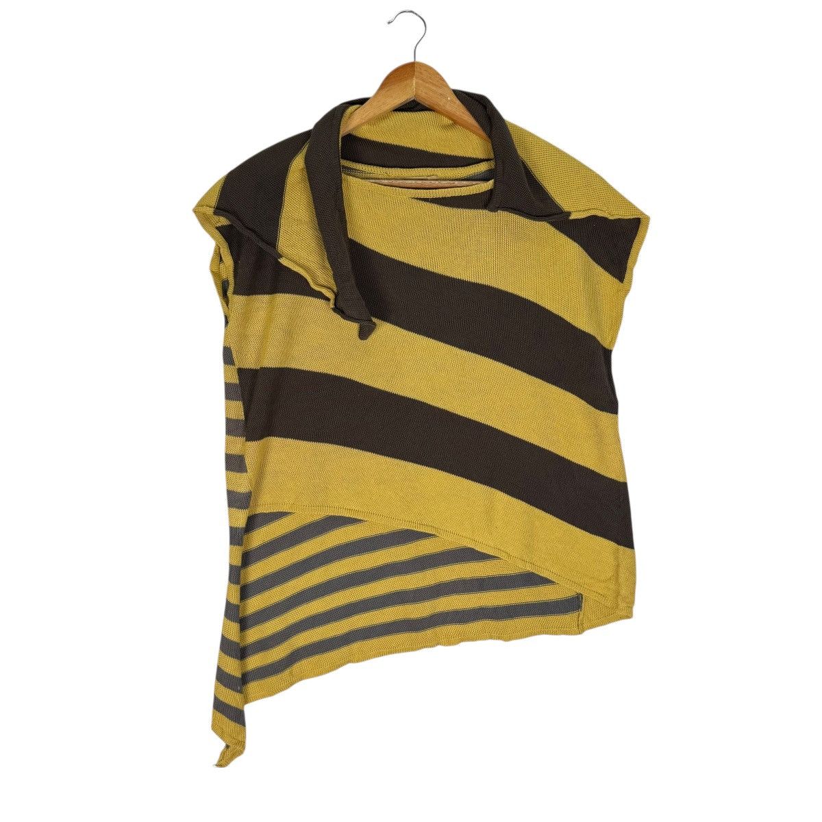 Issey Miyake 🔥70s ISSEY MIYAKE KNITWEAR STRIPED SLEEVELESS Size M / US 6-8 / IT 42-44 - 5 Thumbnail