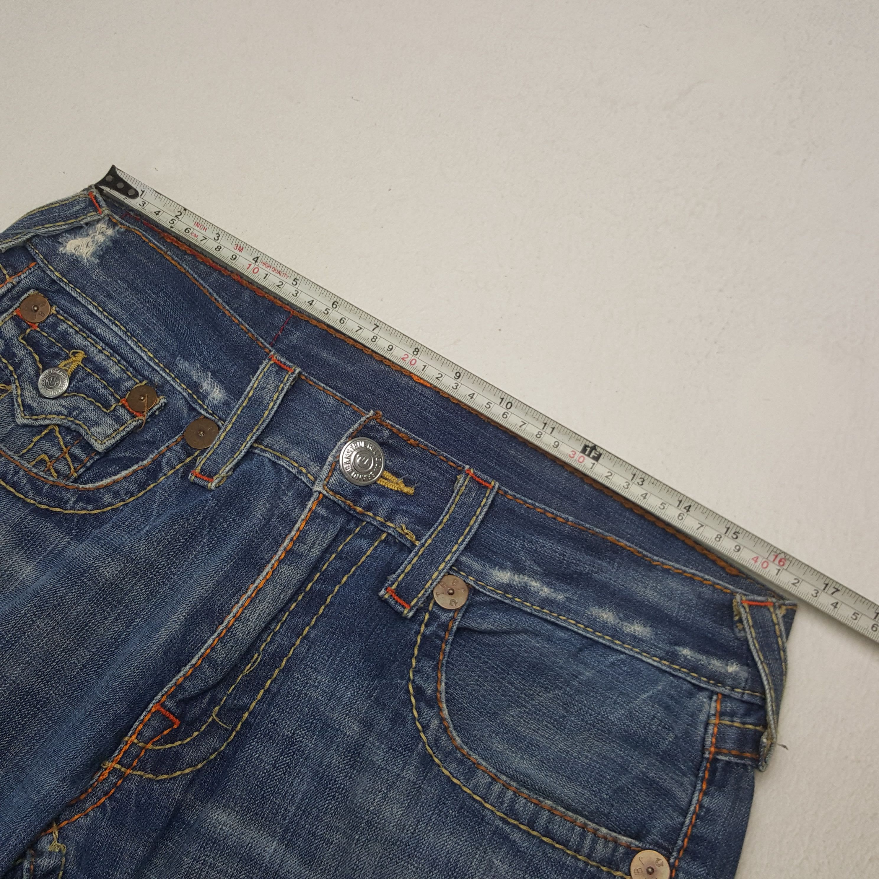 Other Vintage True Religion Billy Big T Denim Jeans Size US 33 - 7 Thumbnail
