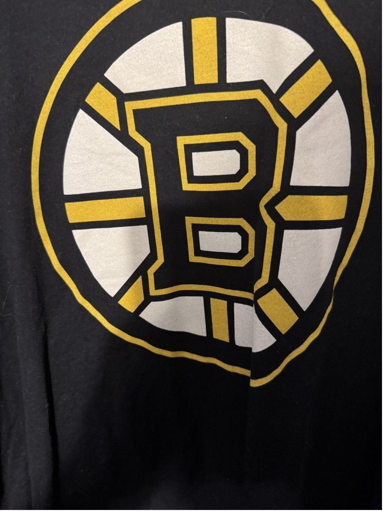 47 Boston Bruins '47 Brand Tee Shirt Black Men's Sz L Size US L / EU 52-54 / 3 - 4 Thumbnail