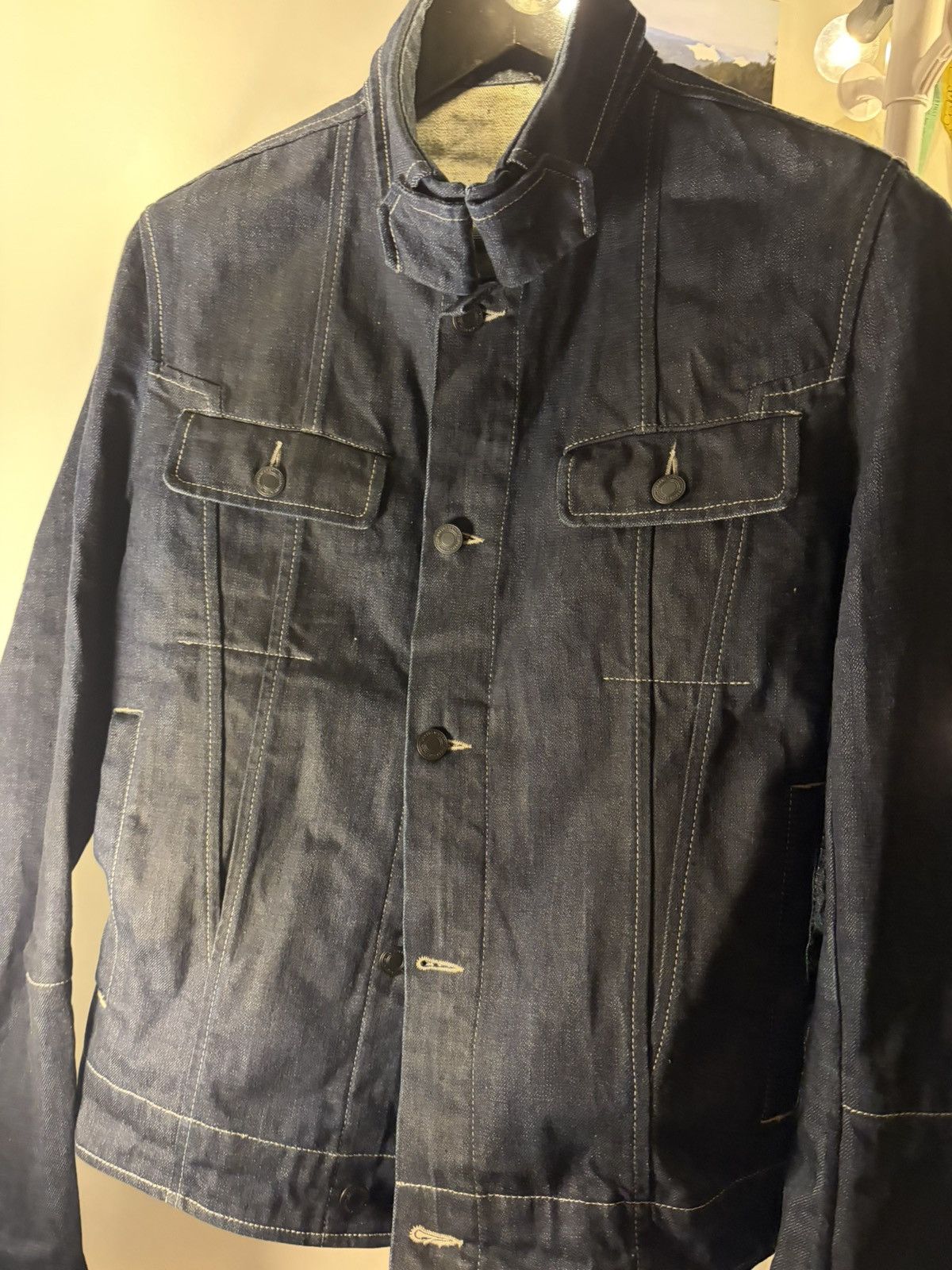 Bottega Veneta DARK WAXED BOTTEGA VENETA DENIM JACKET Size US M / EU 48-50 / 2 - 4 Thumbnail