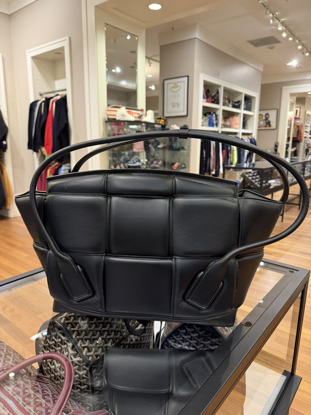 Bottega Veneta Bottega Veneta Black Leather Arco Tote Large Size ONE SIZE - 3 Thumbnail