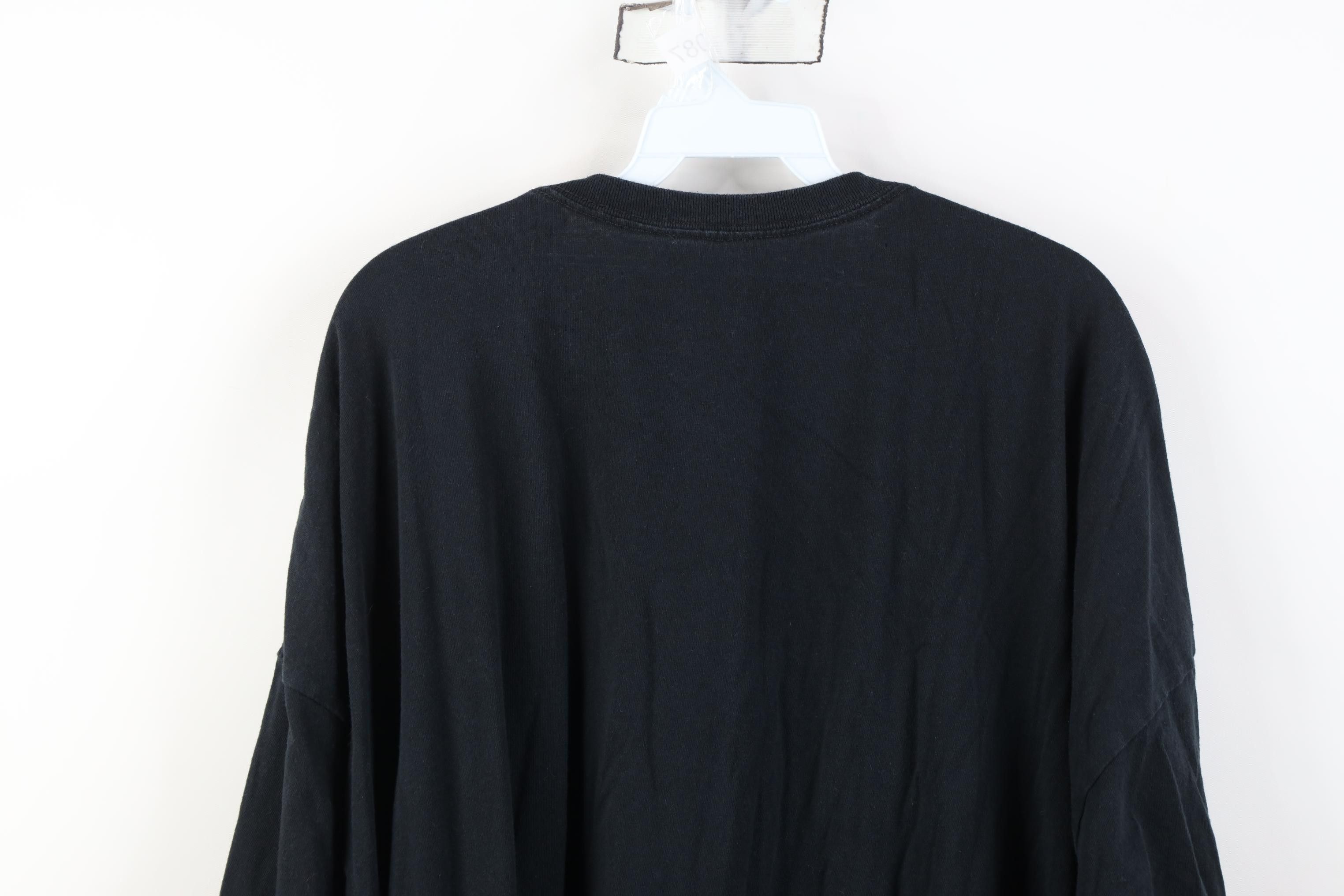 Vintage Vintage 90s Y2K Streetwear Cotton Short Sleeve T-Shirt Black Size US XXL / EU 58 / 5 - 10 Thumbnail