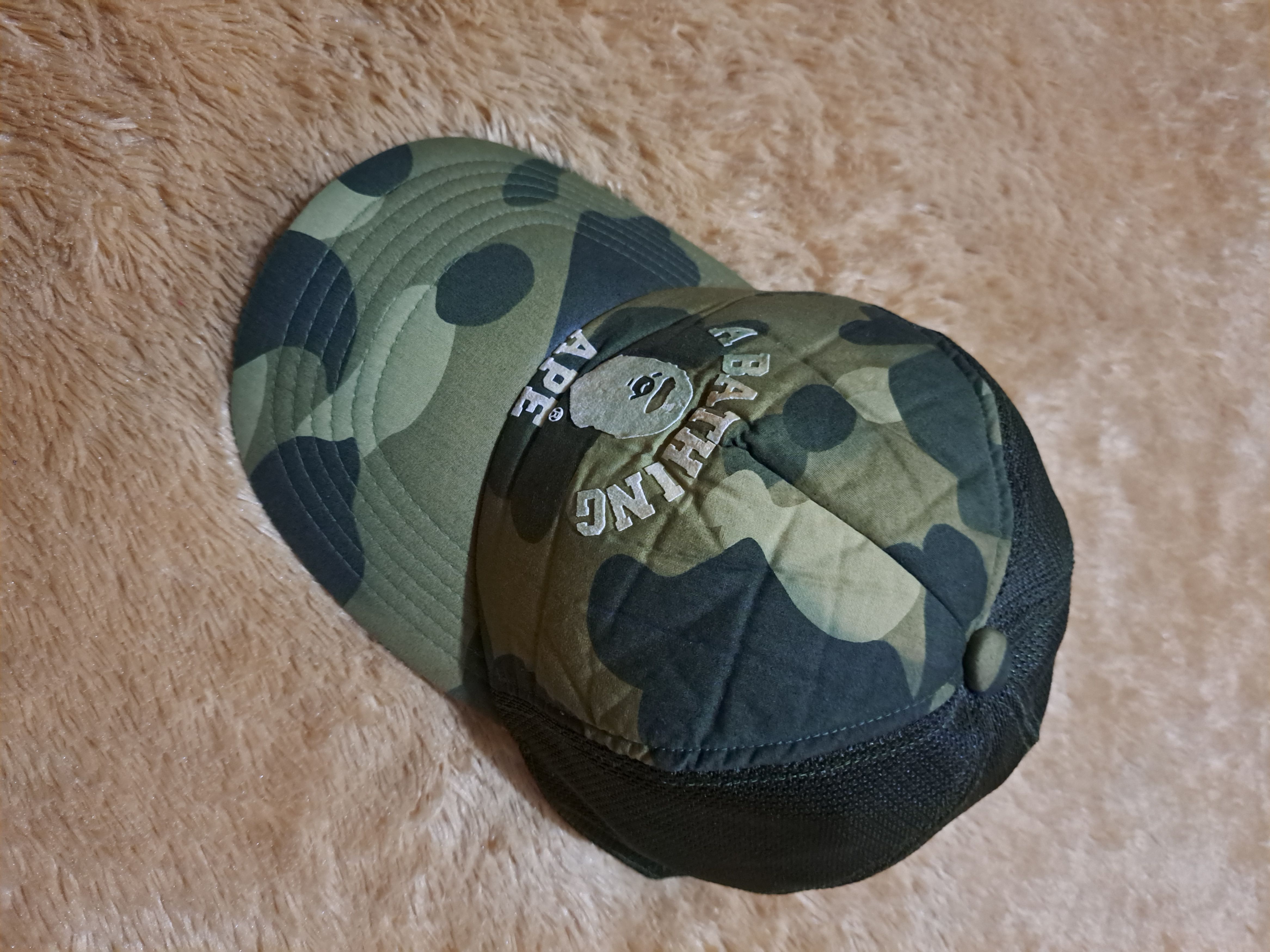image of Bape 1St Camo Trucker Hat, Men's