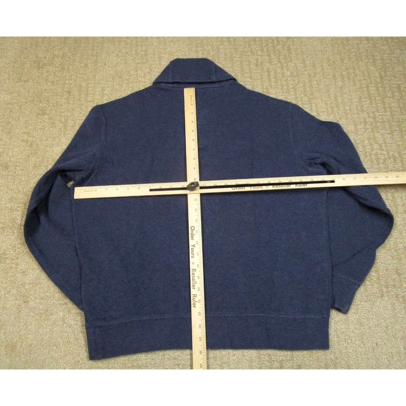 Polo Ralph Lauren Polo Ralph Lauren Sweatshirt Mens Large Blue Shawl Collar Elbow Patches Sweater Size US L / EU 52-54 / 3 - 4 Thumbnail