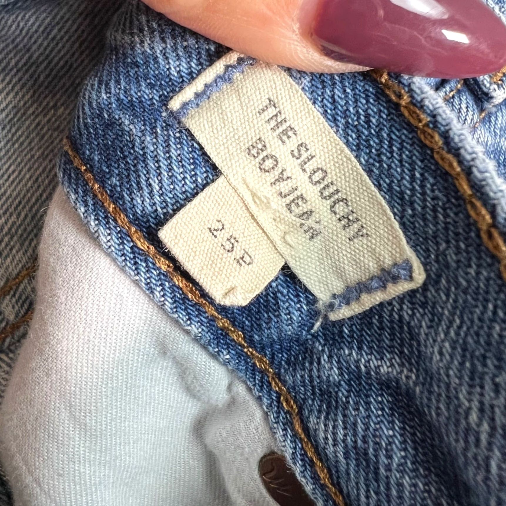 Madewell Madewell The Slouchy Boyjean Jeans Womens 25P Light Wash Denim Blue 5-Pocket Design Boyfriend Jeans 27 in Inseam Spring Summer Fall Winter Womens Size 42" / US 20 - 4 Thumbnail