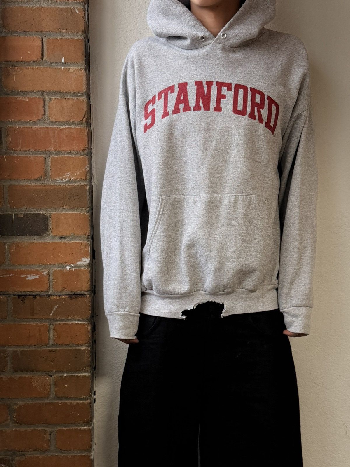 Vintage Thrashed vintage Stanford hoodie Size US M / EU 48-50 / 2 - 1 Thumbnail