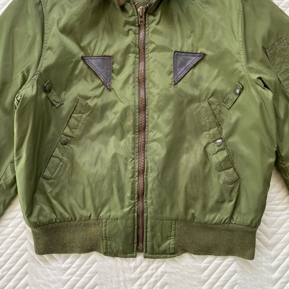 I. Spiewak And Sons Vintage 1980s I. Spiewak & Sons Army Bomber Jacket Size US L / EU 52-54 / 3 - 3 Thumbnail