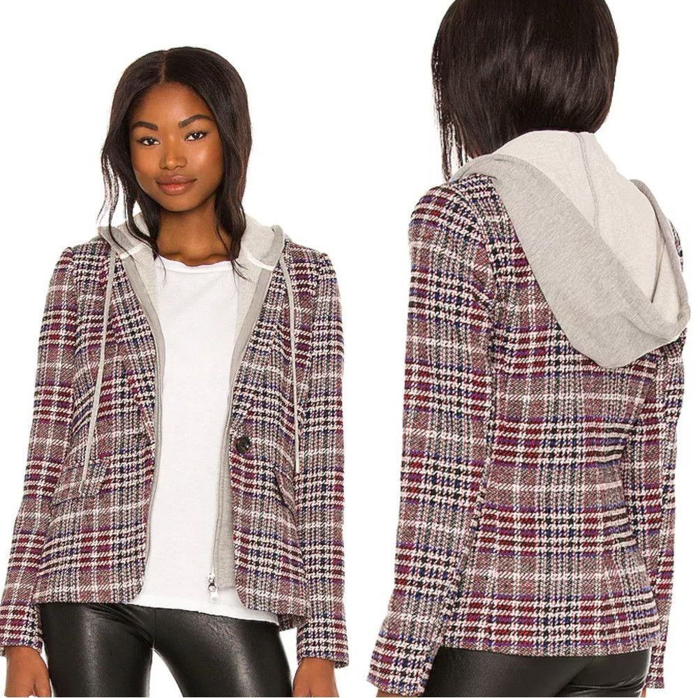 Central Park West Central Park West Coco Plaid Blazer in Red Plaid Removable Size M / US 6-8 / IT 42-44 - 1 Thumbnail