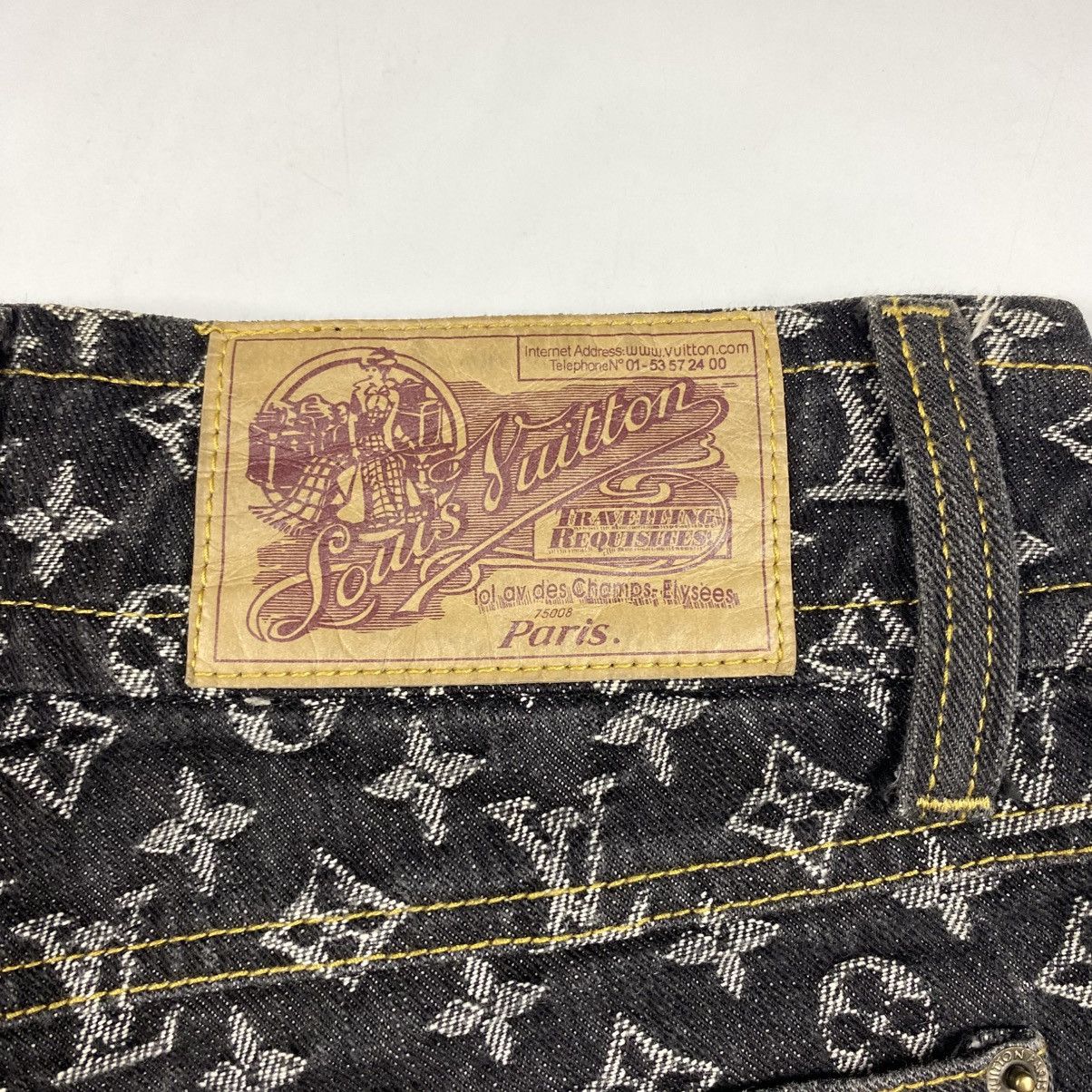 Louis Vuitton Louis Vuitton - Monogram Mini Denim Short Size 28" / US 6 / IT 42 - 6 Thumbnail