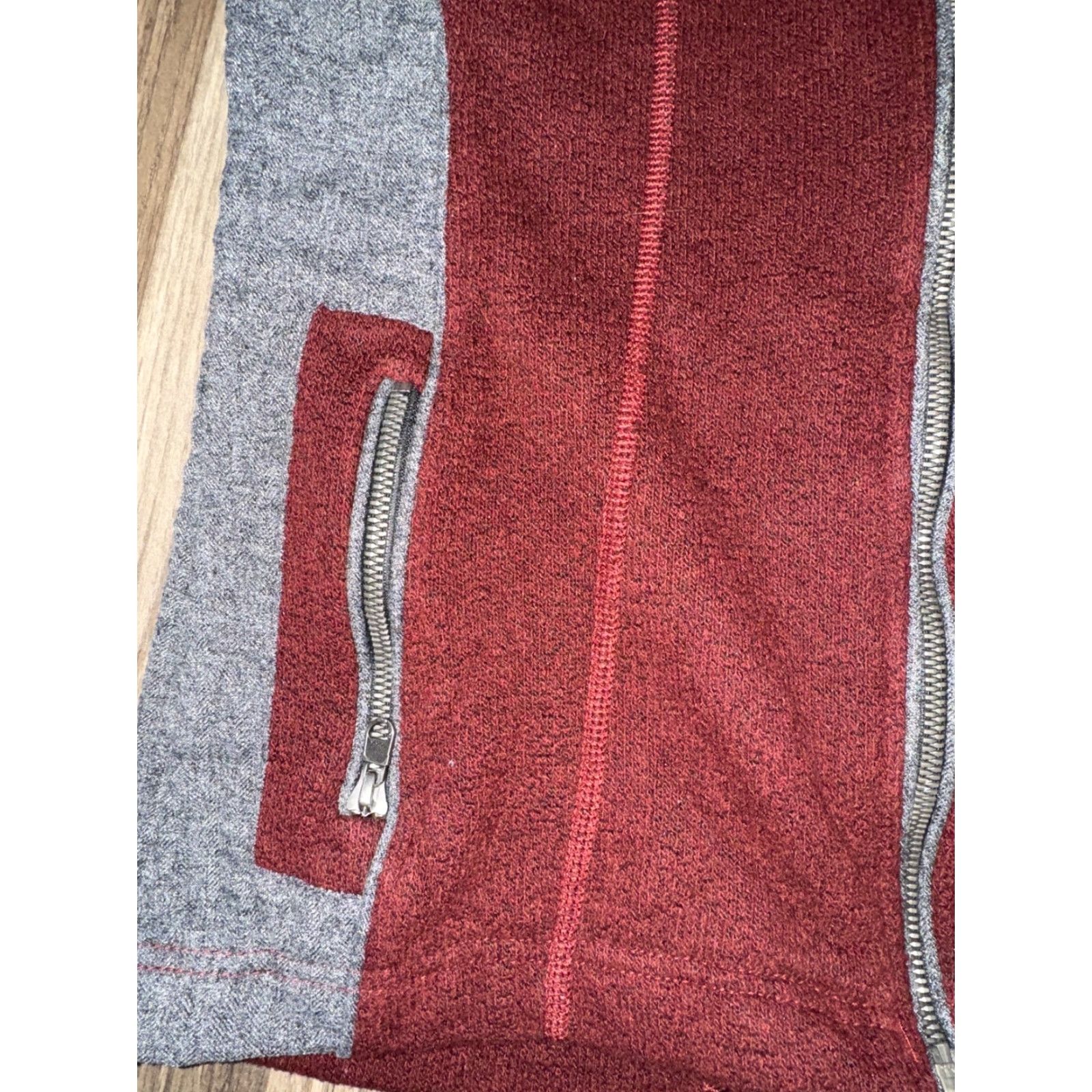 Vintage Kuhl Jacket Womens Full Zip Tech Gray Maroon Medium 18x24 Size M / US 6-8 / IT 42-44 - 2 Thumbnail