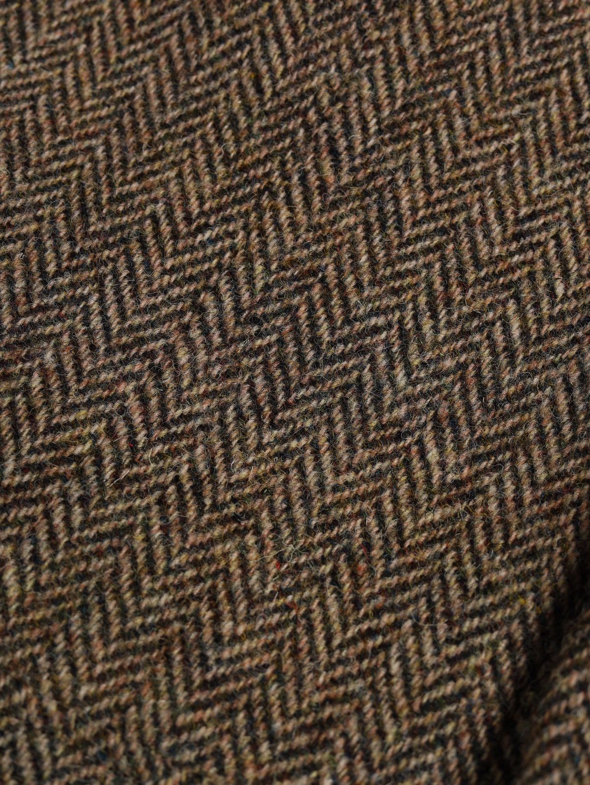 Harris Tweed Harris Tweed Orvis USA Wool Blazer Jacket Herringbone Huntin Size 46L - 16 Thumbnail