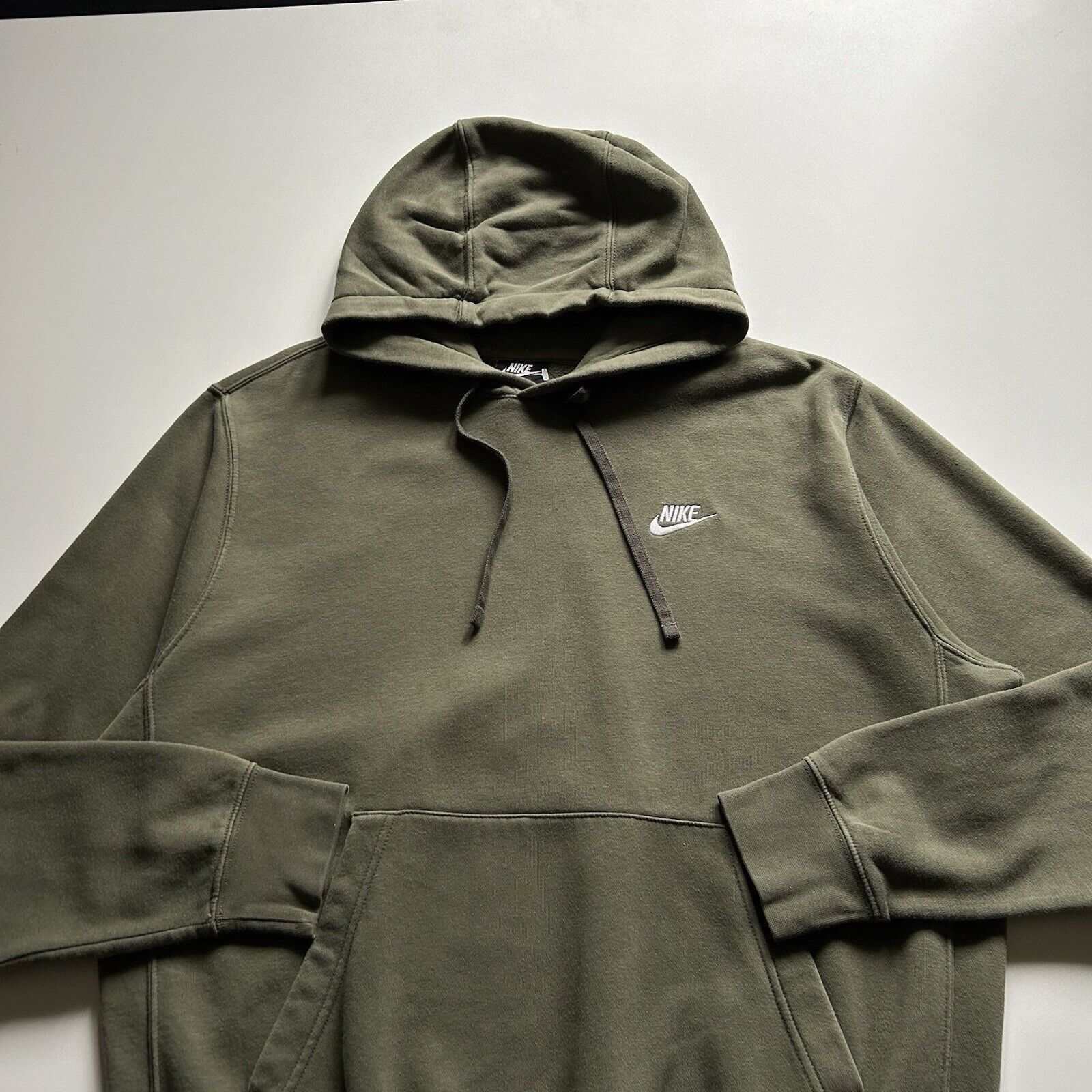 Nike Vintage Y2K Nike Swoosh Basic Hoodie Sweatshirt Large Green Size US L / EU 52-54 / 3 - 2 Thumbnail