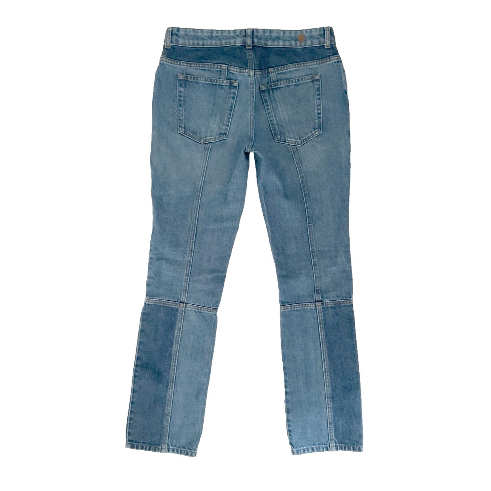 Alexander McQueen ALEXANDER McQUEEN 2 Tone Panel Embroidered Logo Jeans Sz 42 Size 28" / US 6 / IT 42 - 2 Thumbnail
