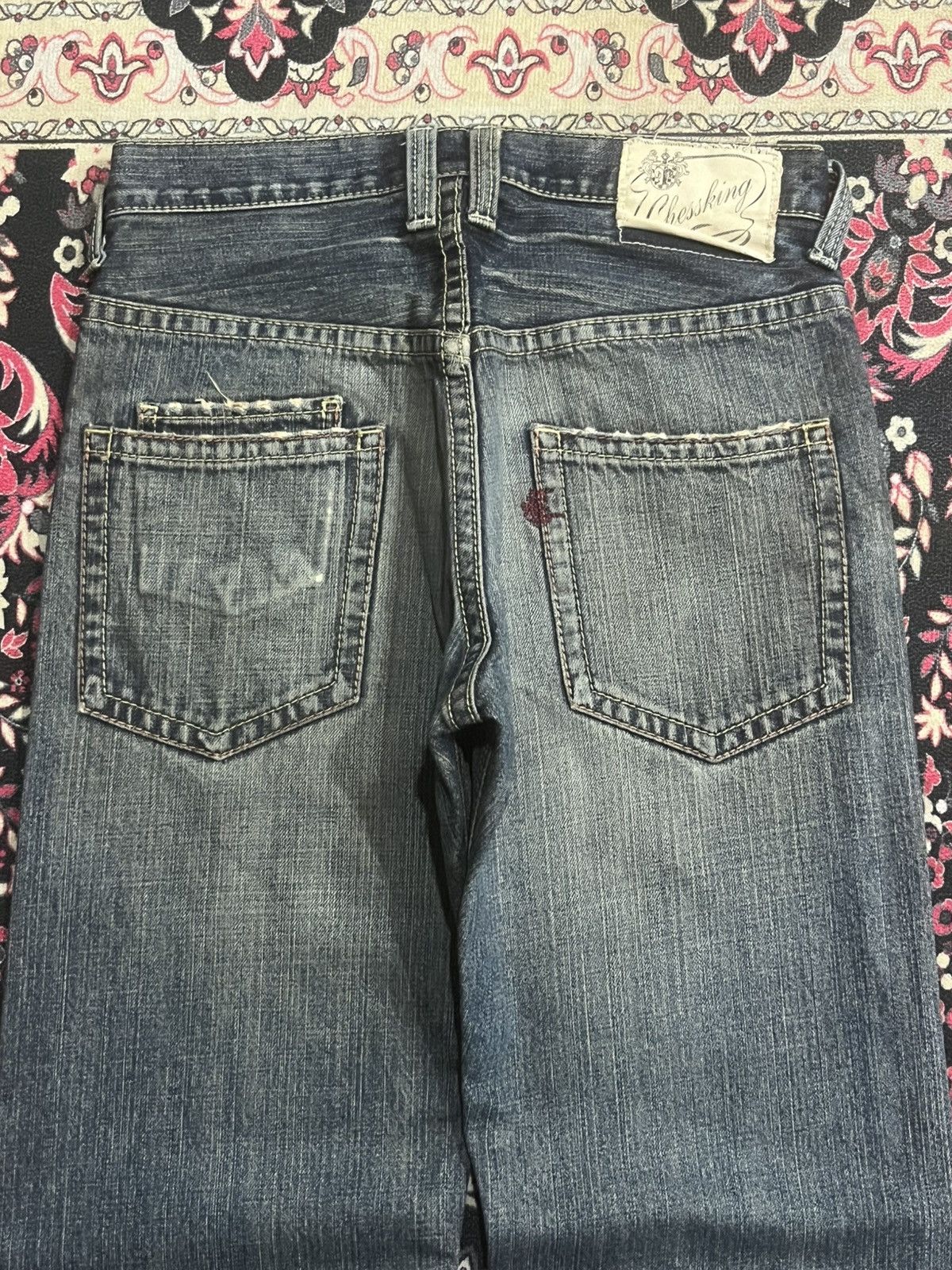 Japanese Brand Vintage Japanese Brand Bobson Cheesking Blue Faded Jeans Size US 29 - 7 Thumbnail