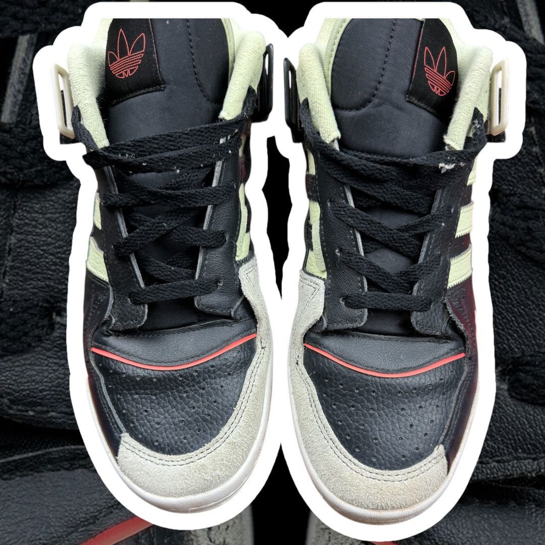 Adidas Adidas Forum Exhibit Low Black Almost Lime Size US 10.5 / EU 43-44 - 5 Thumbnail