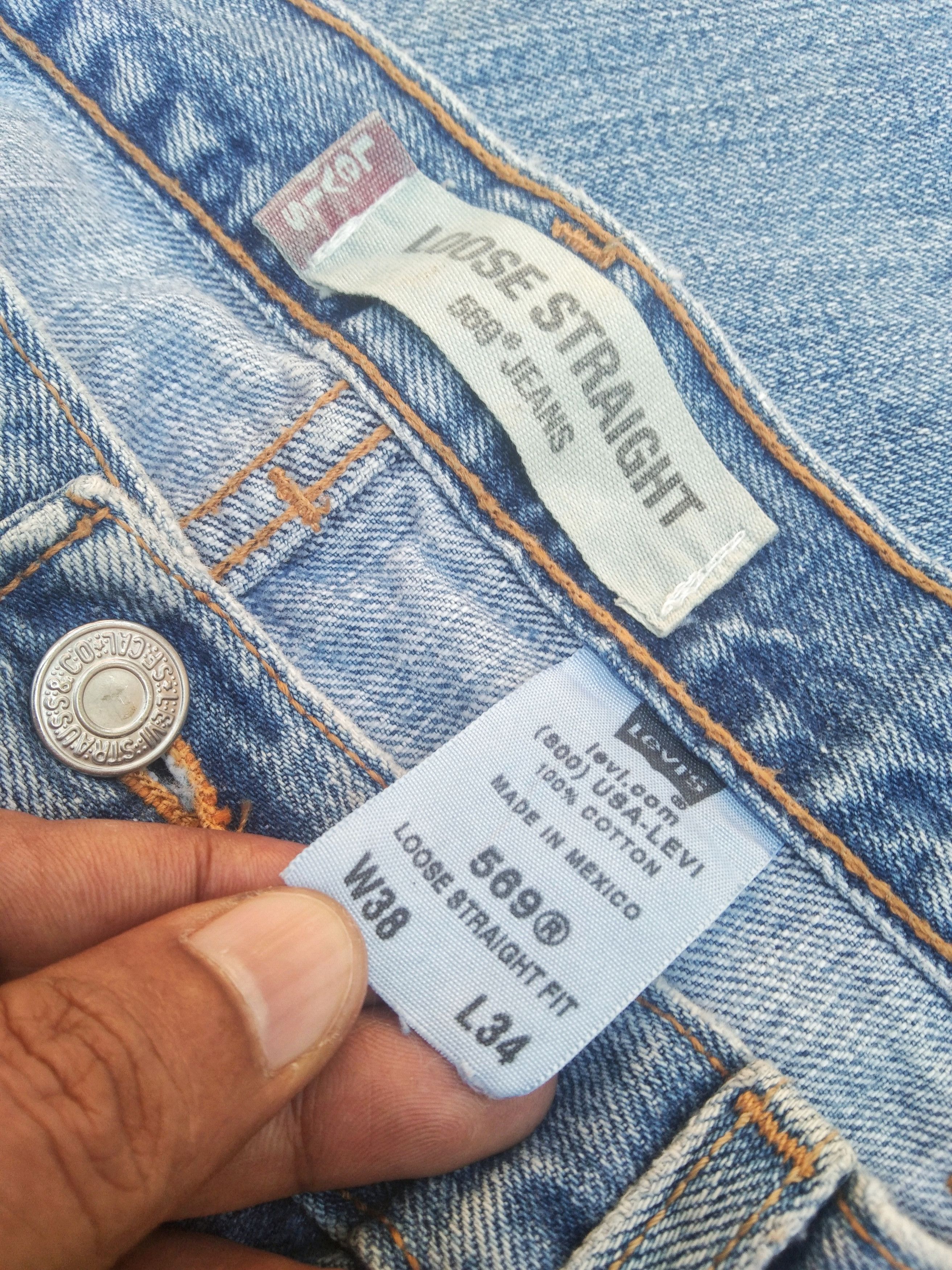 Levi's Vintage Levi's Jeans 569 Loose Straight Baggy 38x33 Size US 38 / EU 54 - 9 Thumbnail