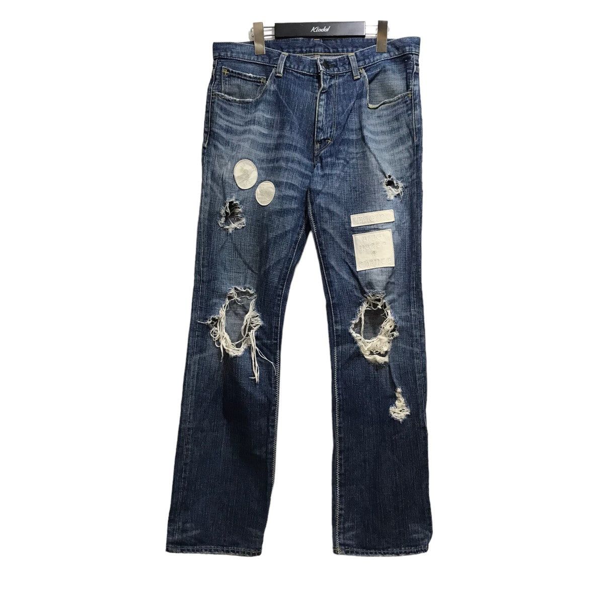 Number (N)ine Number (N)ine 04AW Damage processing denim pants Size US 32 / EU 48 - 1 Thumbnail