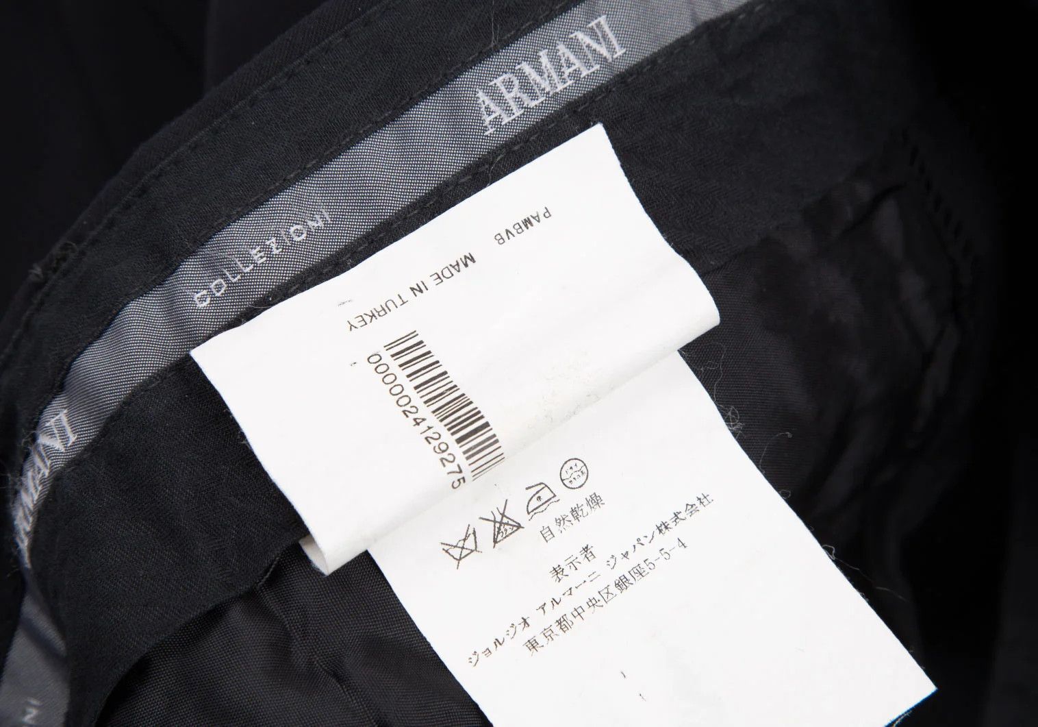 Armani Collezioni Dark Navy No-Tuck Pants Size 54R in Good Condition Size US 26 / EU 42 - 13 Thumbnail