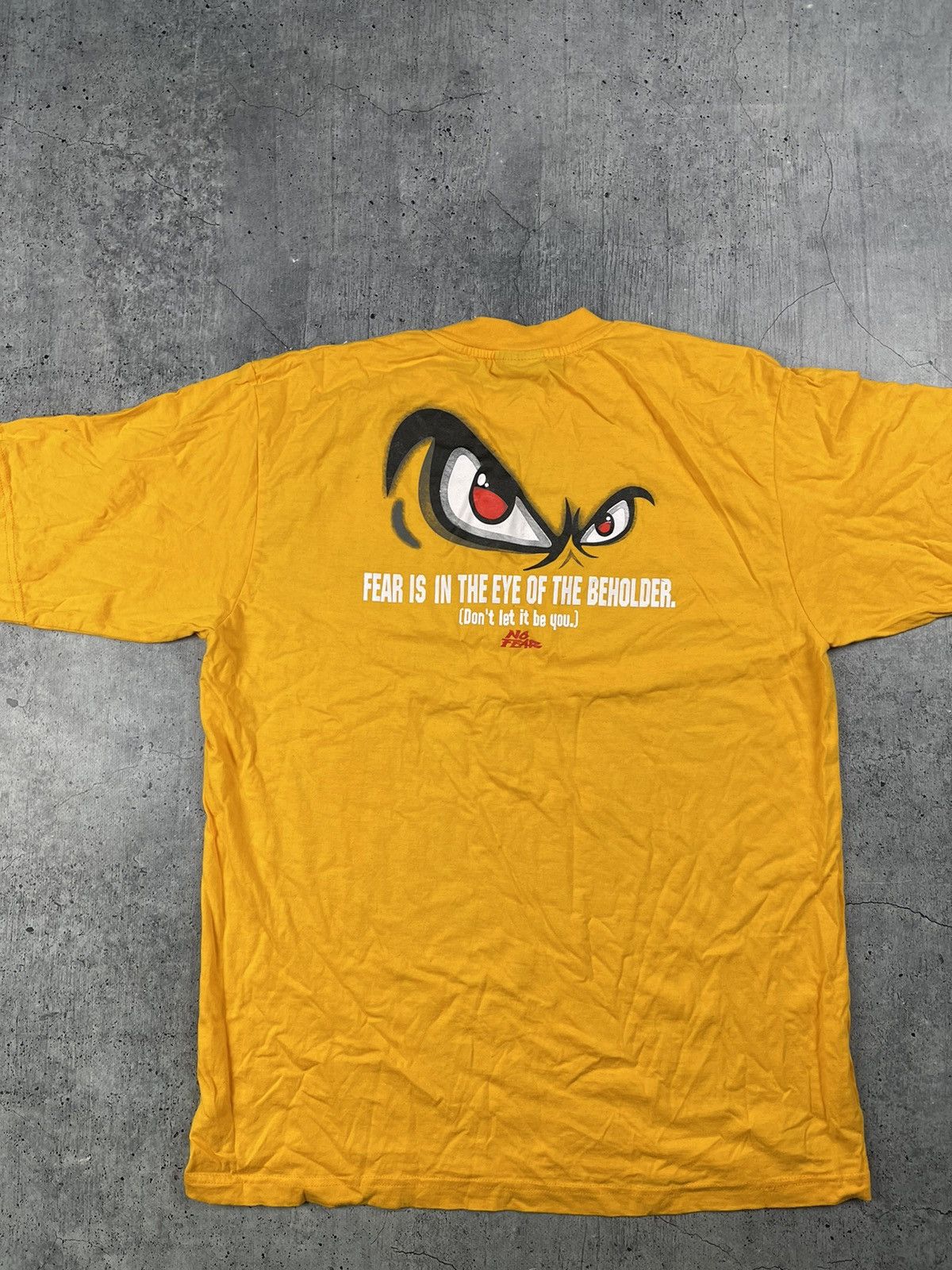 No Fear × Vintage Vintage No Fear And in Hell He Lift Up His Eyes T-Shirt Size US XL / EU 56 / 4 - 2 Thumbnail