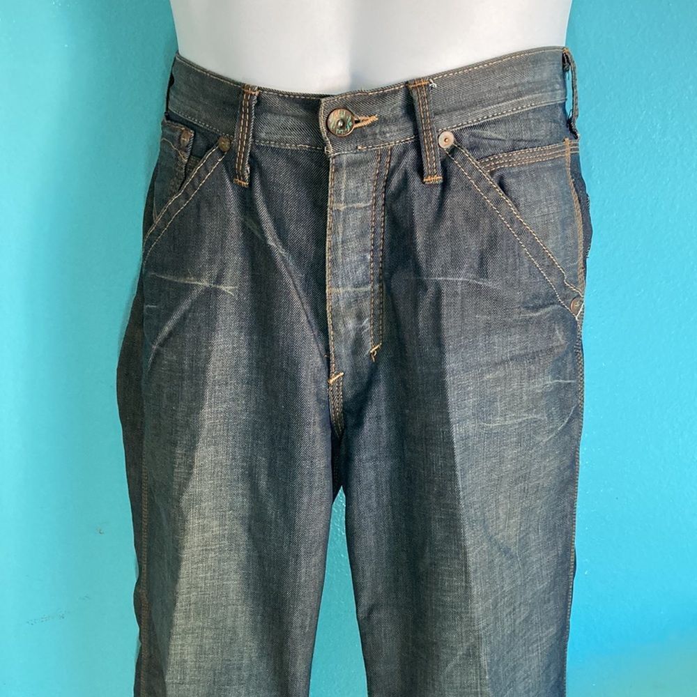 EDUN Edun Mens 29 Jeans Y2K Straight Leg Button Fly from Bono Size US 29 - 5 Thumbnail