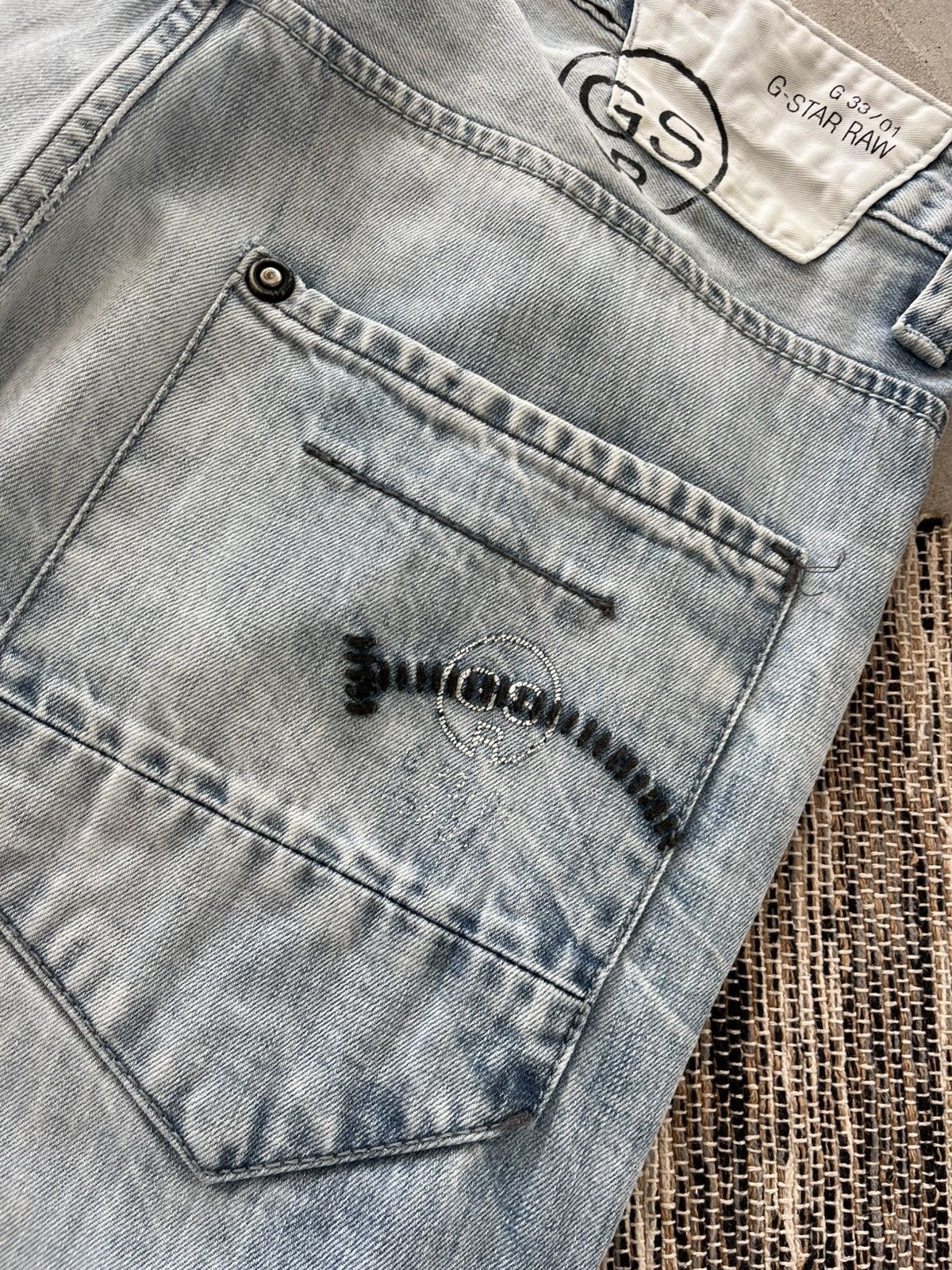 G-Star Vintage GStar Distressed Jeans 32/34 Light Blue Avantgarde Size US 32 / EU 48 - 22 Thumbnail