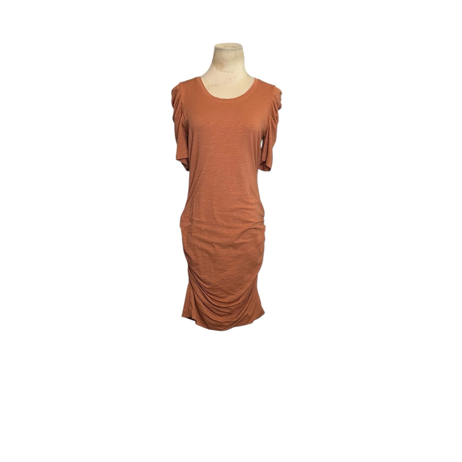 valentino brown dress Valentino // Brown & Multicolour Woven Tie Dye Dress – VSP Consignment main image 0