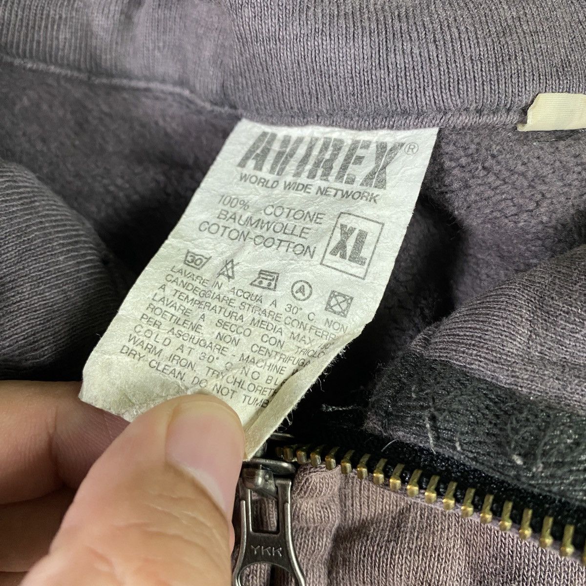 Avirex Vintage Faded Avirex Zipper Sweater Size US XL / EU 56 / 4 - 7 Thumbnail