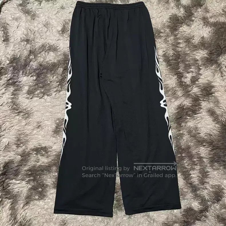 Balenciaga Balenciaga Size S Double Ring Flame Net Eye Sweatpants Size US 27 - 2 Thumbnail