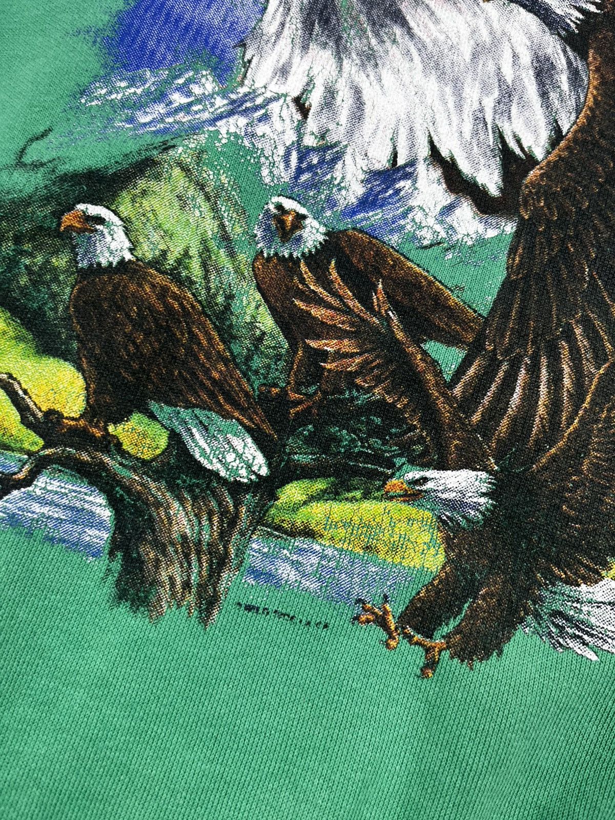 Vintage Vintage 90s American Eagle big logo outdoor sweatshirt M Size US M / EU 48-50 / 2 - 6 Thumbnail