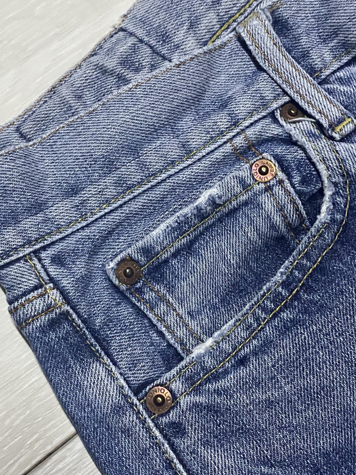 Uniqlo Vintage Uniqlo S003 Faded Wash Distressed Baggy Jeans Size US 32 / EU 48 - 7 Thumbnail