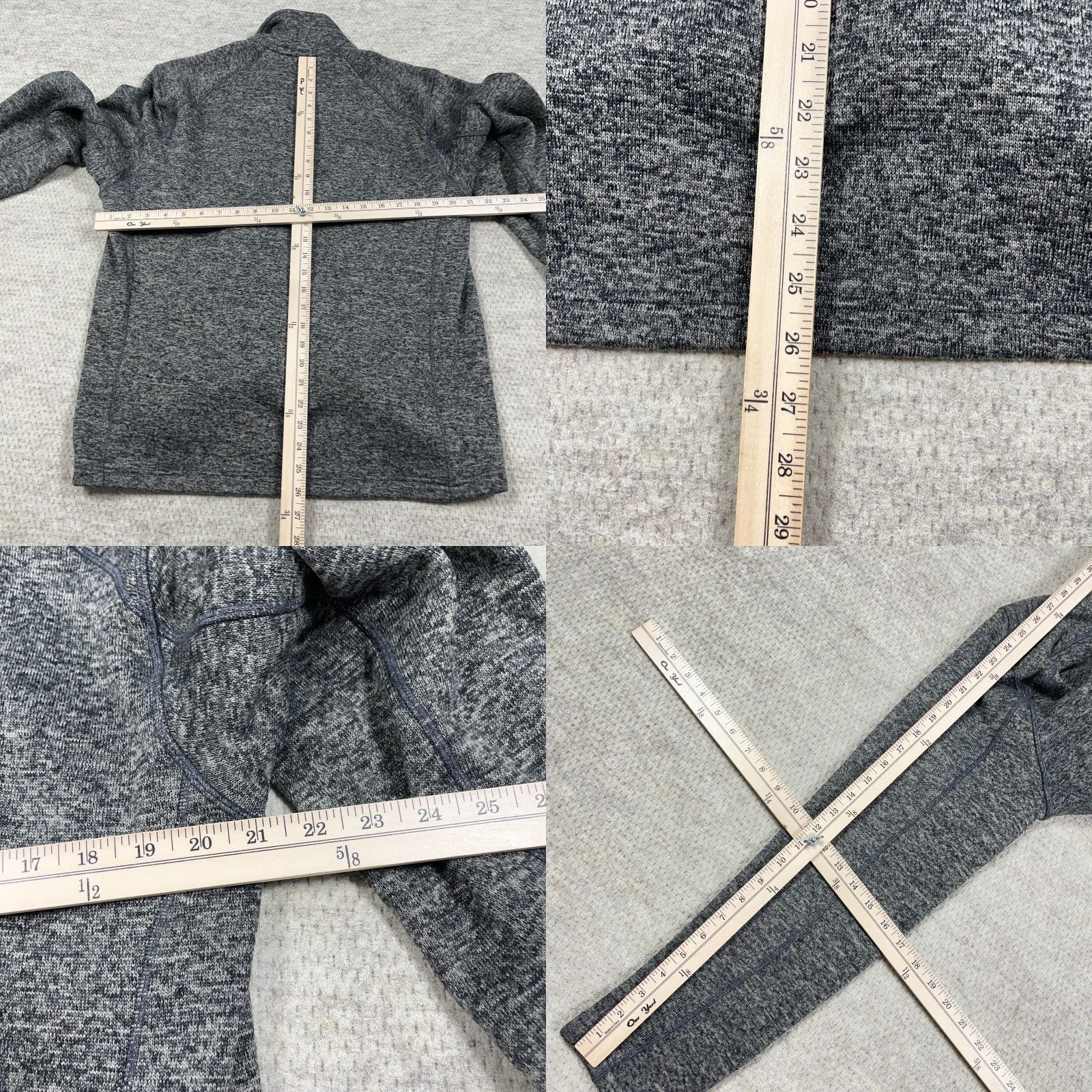 Eddie Bauer Eddie Bauer Sweater Men Large Heather Gray Pullover Quarter Zip Fleece Size US L / EU 52-54 / 3 - 8 Thumbnail