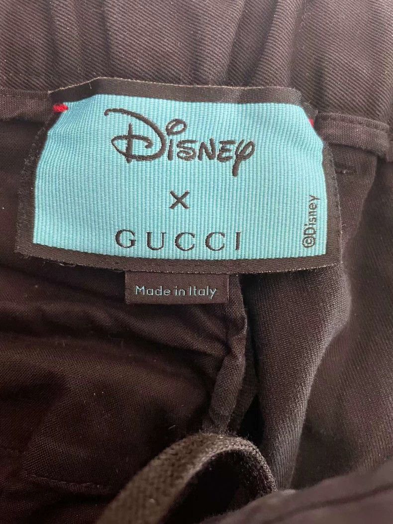 Gucci Gucci Black embroidered Donald Duck pants 2502-Nextarrow Size US 32 / EU 48 - 3 Thumbnail