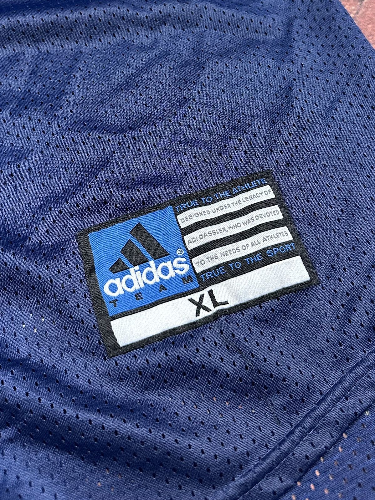 Adidas Vintage Adidas Team Baseball Jersey Blue Mesh Blank 90s Size US XL / EU 56 / 4 - 6 Thumbnail