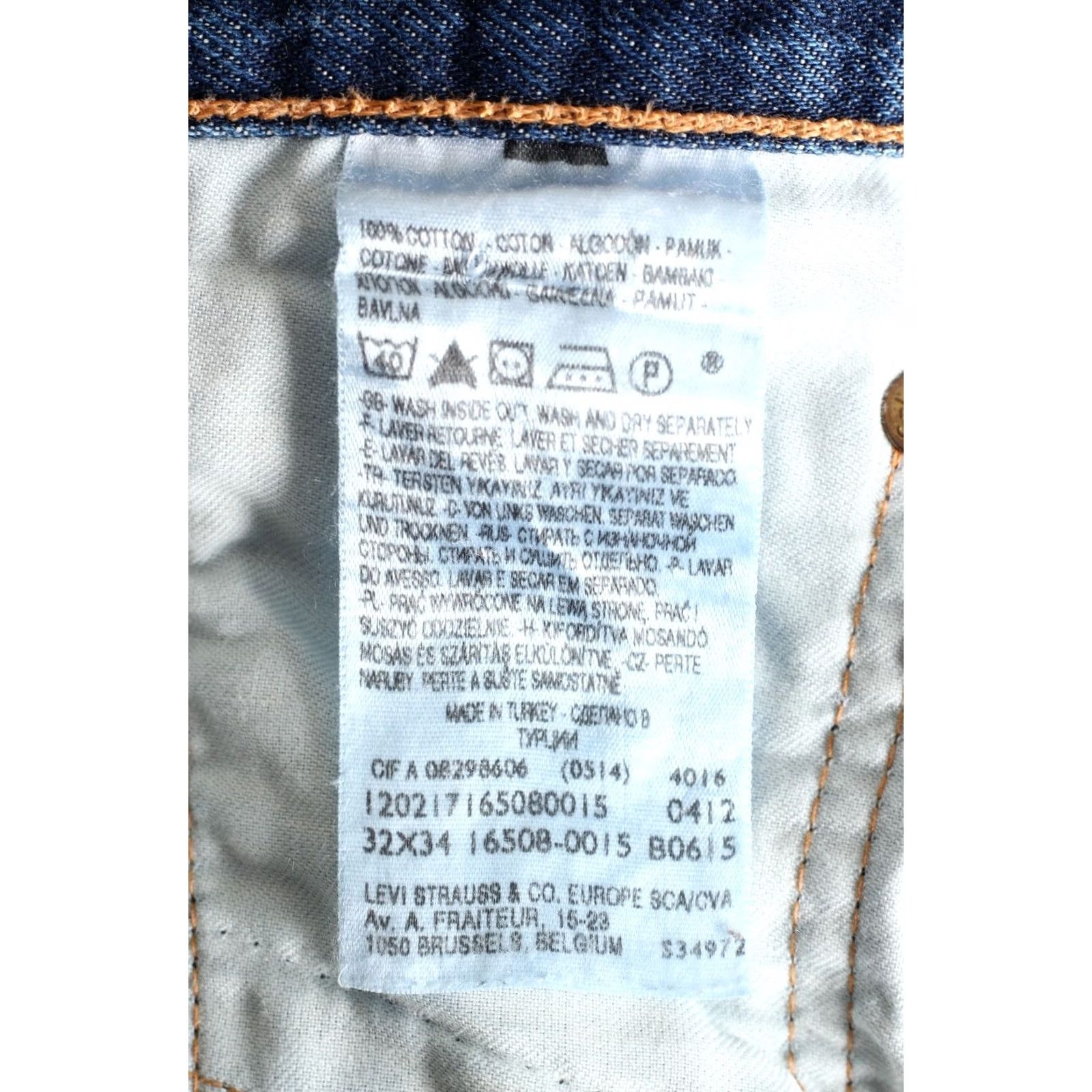 Levi's LEVI’S 508 Jeans Men Size W32 L34 Regular Tapered DZ6558 Blue Denim Size US 32 / EU 48 - 7 Thumbnail