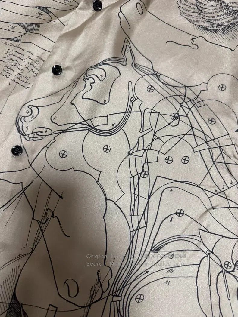Hermes Hermes size 41 Silk Shirt, High-End Custom-Made. 100% Heavy Size US M / EU 48-50 / 2 - 7 Thumbnail