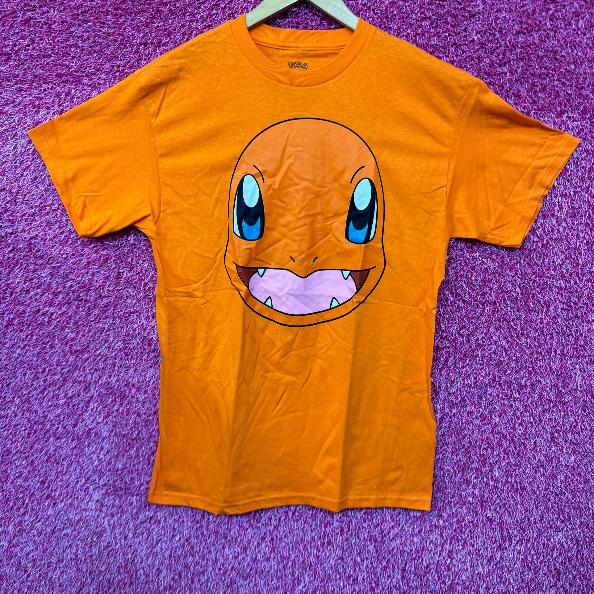 Pokemon Charmander Big Face Anime Character Nintendo Pokemon Tee M Size US M / EU 48-50 / 2 - 1 Thumbnail