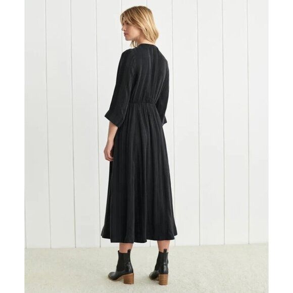 Other Jenni Kayne Avery Maxi Black Dress Cupro Blend Sz M Size M / US 6-8 / IT 42-44 - 2 Thumbnail