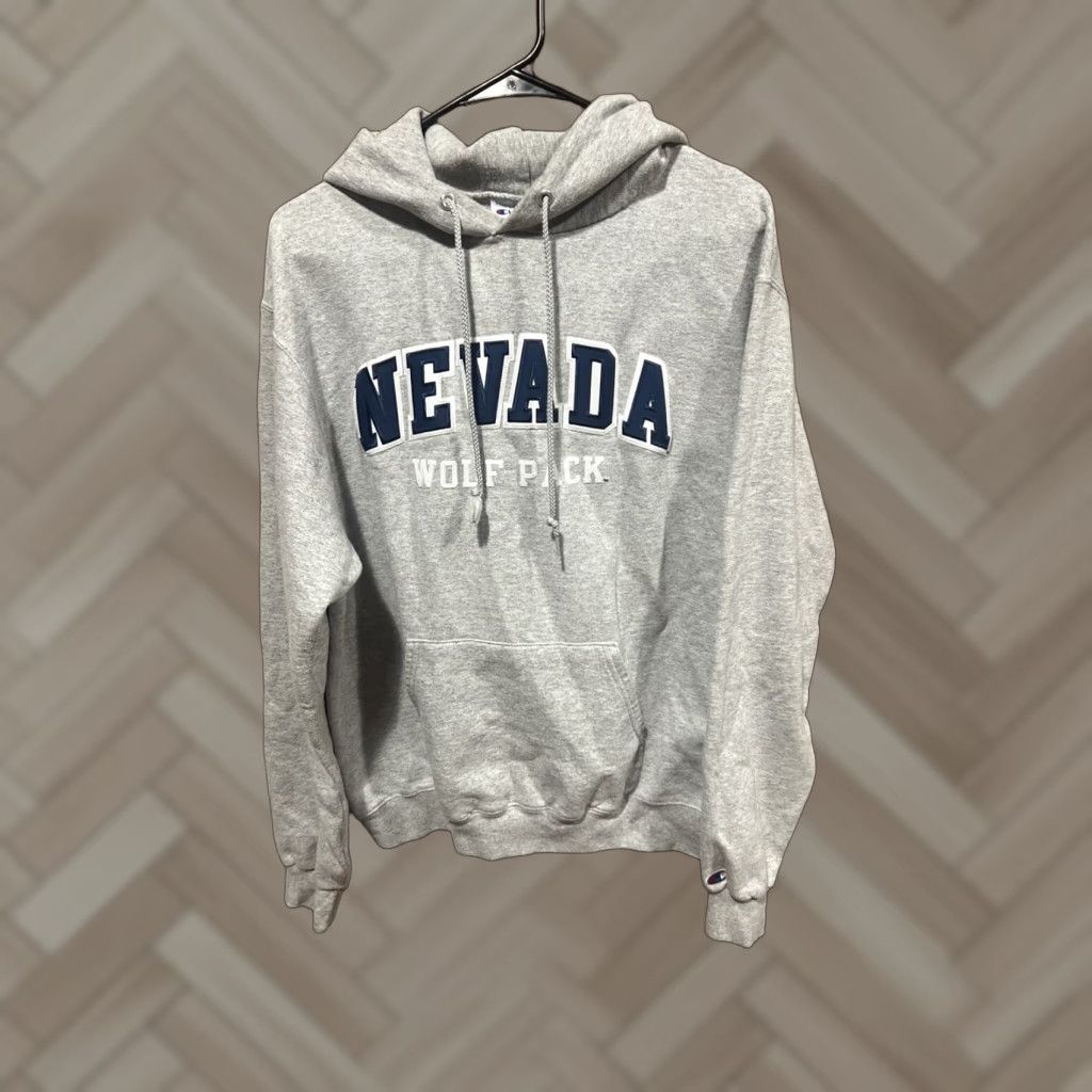 Champion Champion Hoodie Unisex Adults Medium M Nevada Wolf Pack Gray Pullover Sweatshirt Size US M / EU 48-50 / 2 - 1 Thumbnail