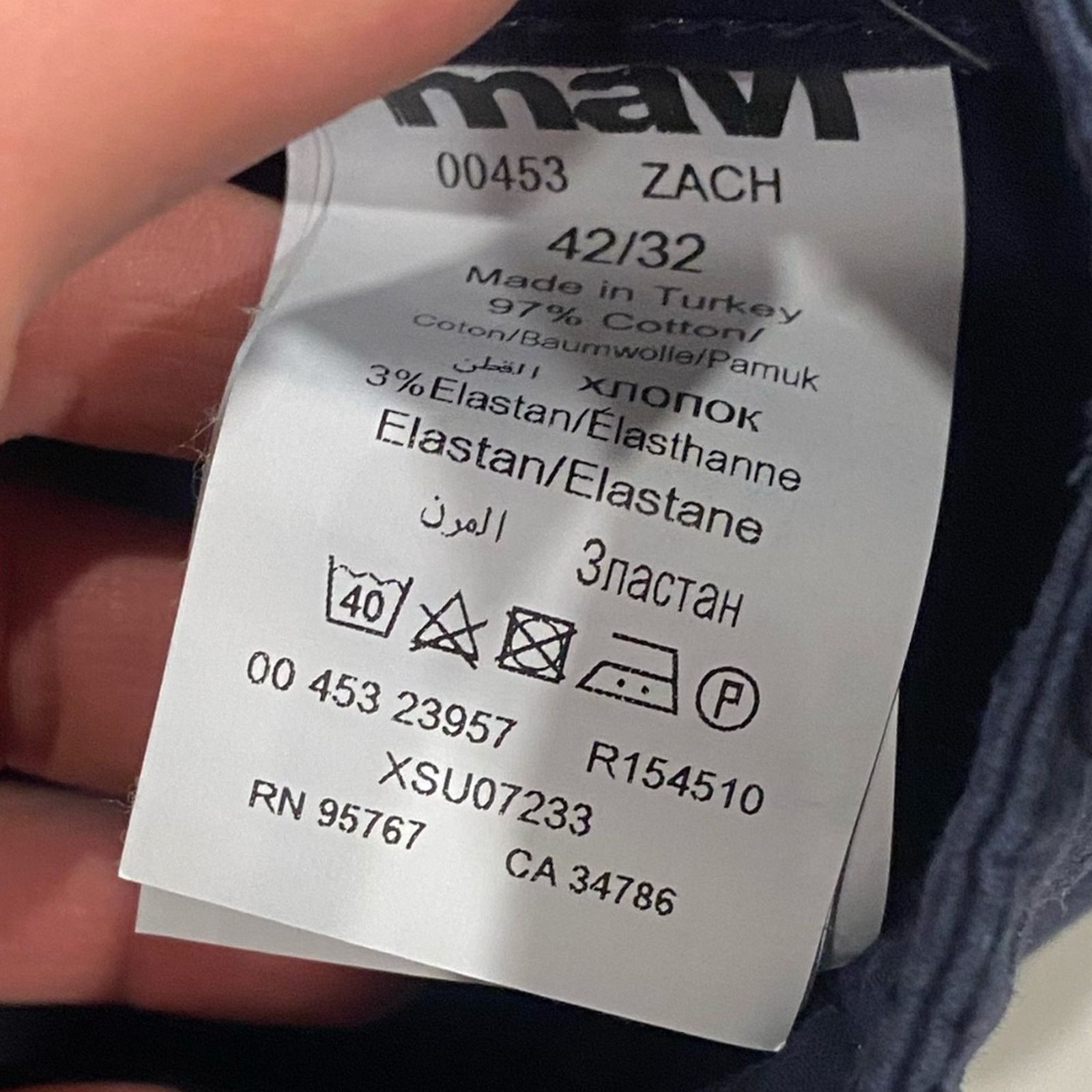 Mavi Mavi Men's Zach Regular Straight Fit Chino Jeans - 42x32 Size US 42 / EU 58 - 6 Thumbnail