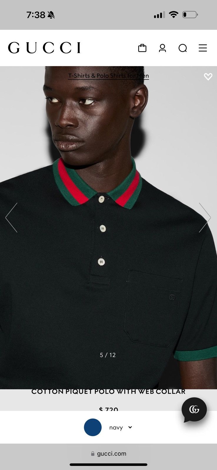 Gucci Men’s Size Large Gucci Polo Size US L / EU 52-54 / 3 - 4 Thumbnail