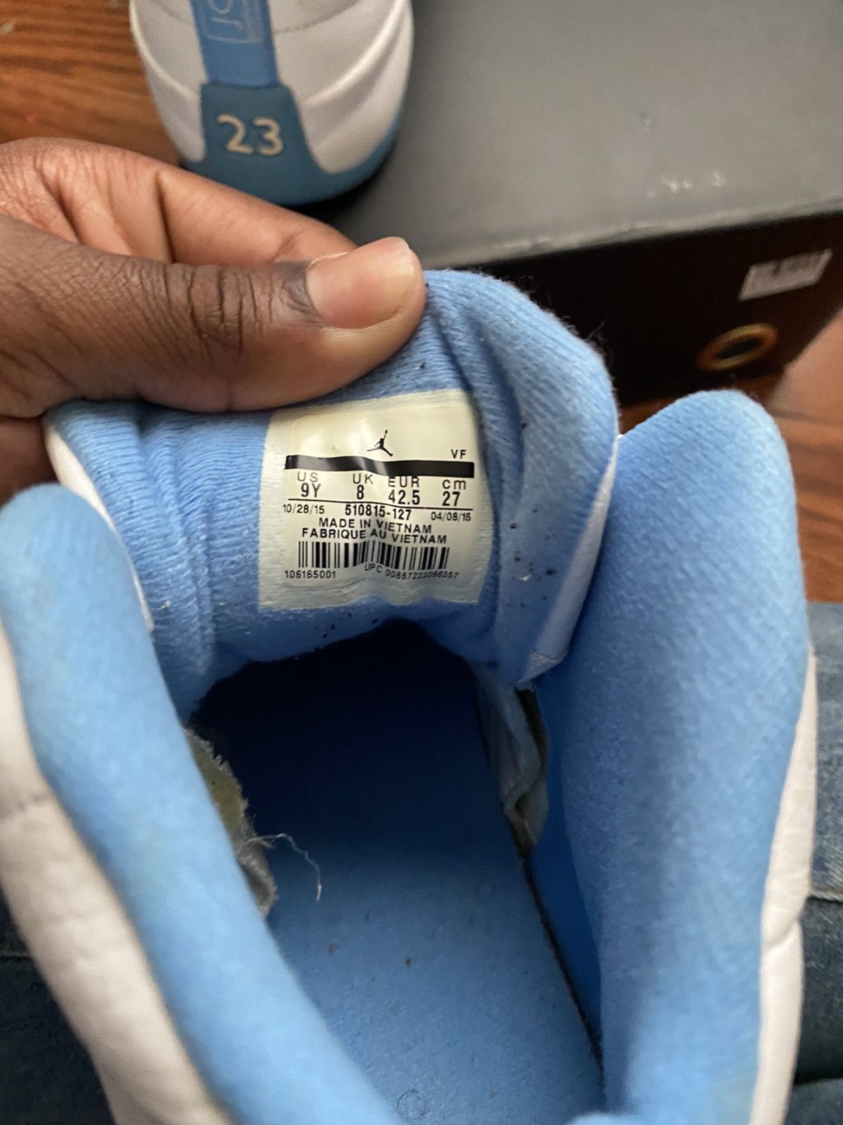Jordan Brand Air Jordan 12 University Blue Size US 9 / EU 42 - 5 Thumbnail