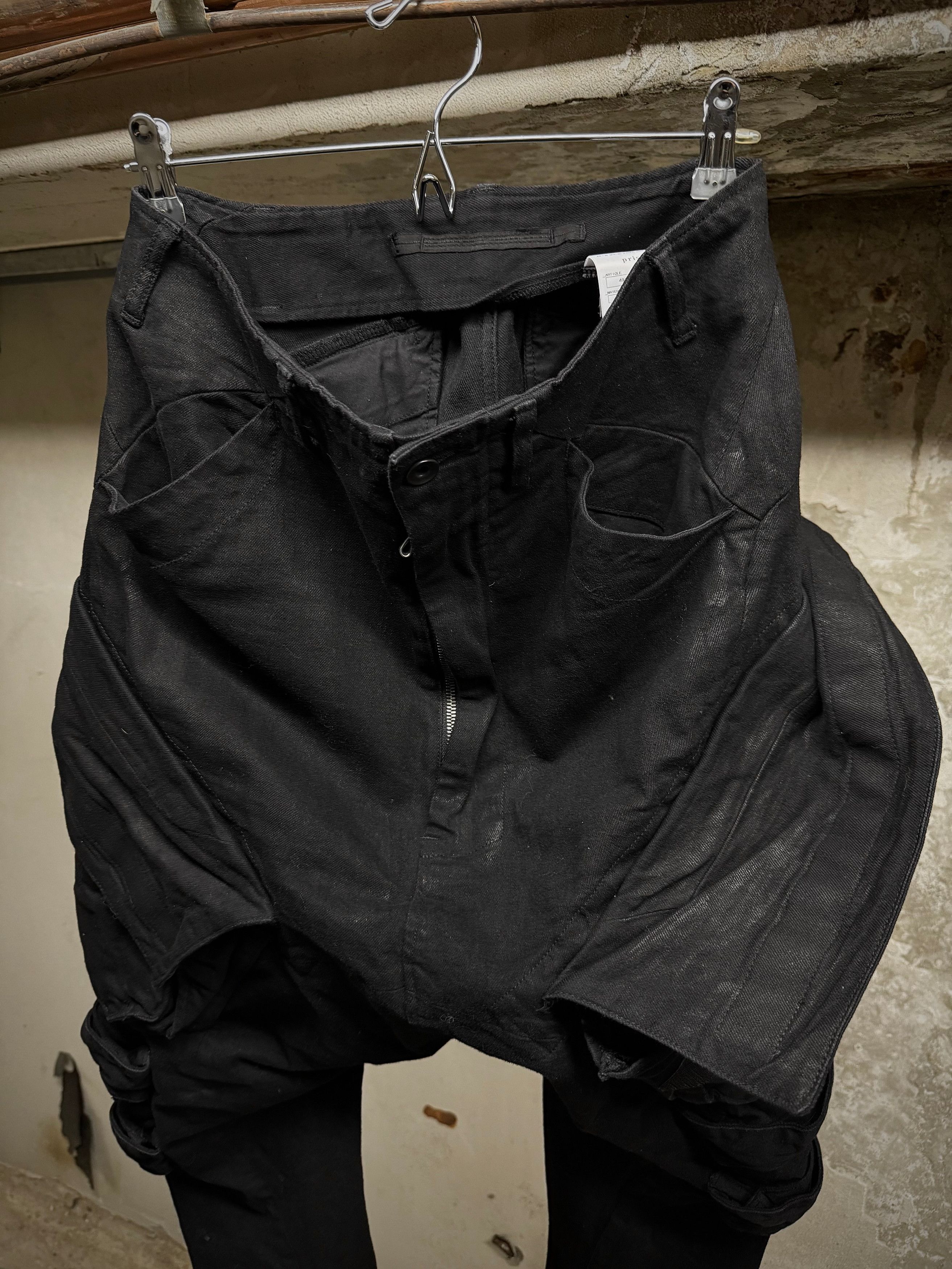Julius Julius Waxed Velcro Gas-Mask Cargo Denim Size US 30 / EU 46 - 2 Thumbnail