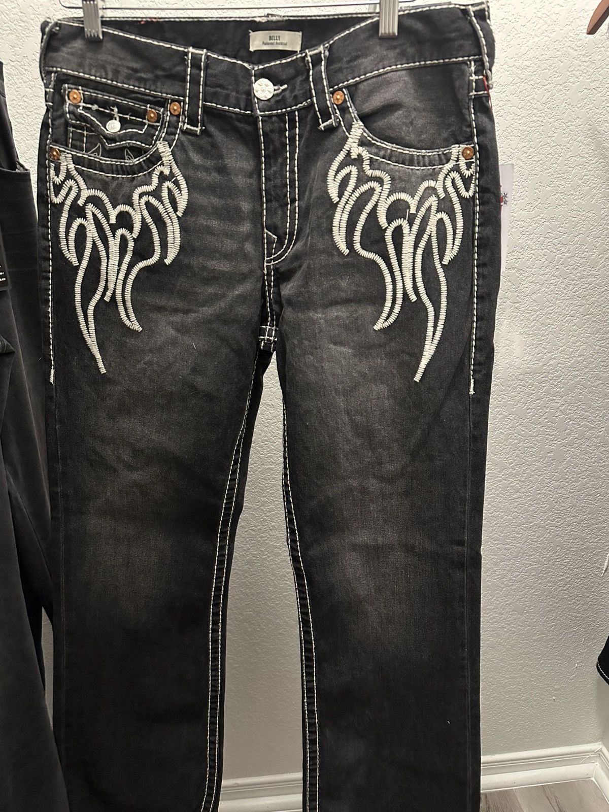 Designer × True Religion True Religion x Bad Weather Big T Flame Billy Size US 32 / EU 48 - 4 Thumbnail