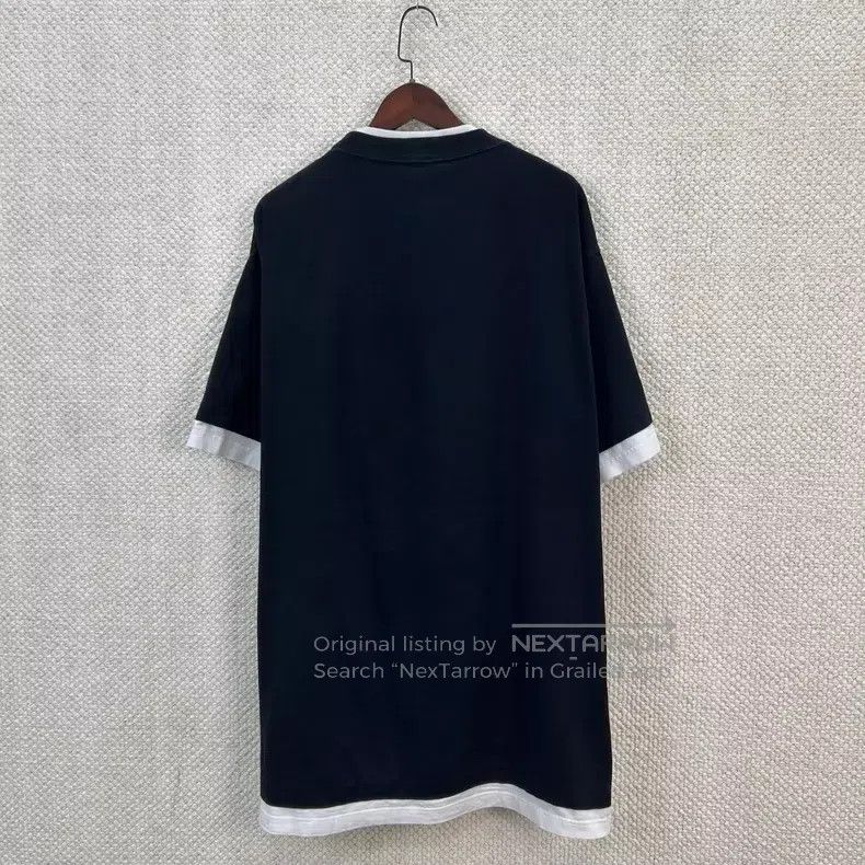 Balenciaga Balenciaga Fake Two-piece Solid Color Patched Crew Neck Sh Size US S / EU 44-46 / 1 - 2 Thumbnail