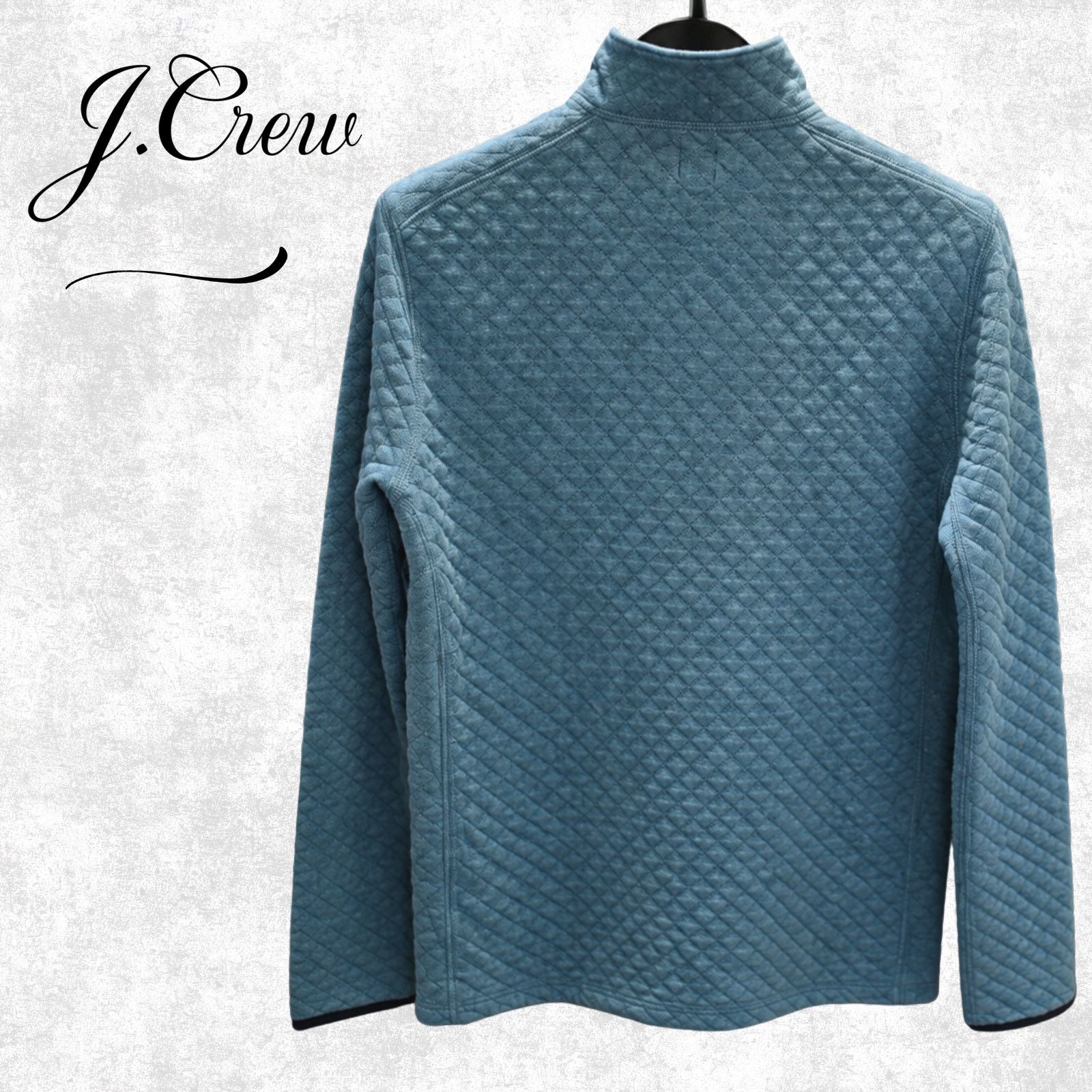 J.Crew J.Crew Quilted Diamond Half-Zip Pullover Men’s M Blue NWOT Size US S / EU 44-46 / 1 - 2 Thumbnail