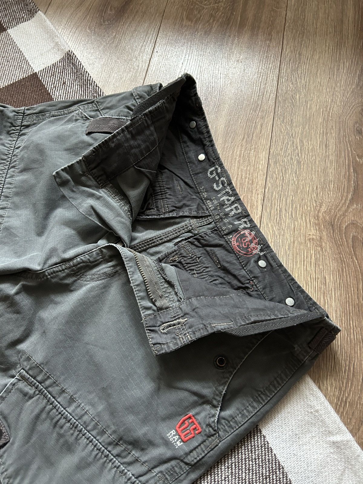 G-Star × Vintage Vintage G Star Raw mens cargo multi-pocket pants y2k Size US 30 / EU 46 - 5 Thumbnail