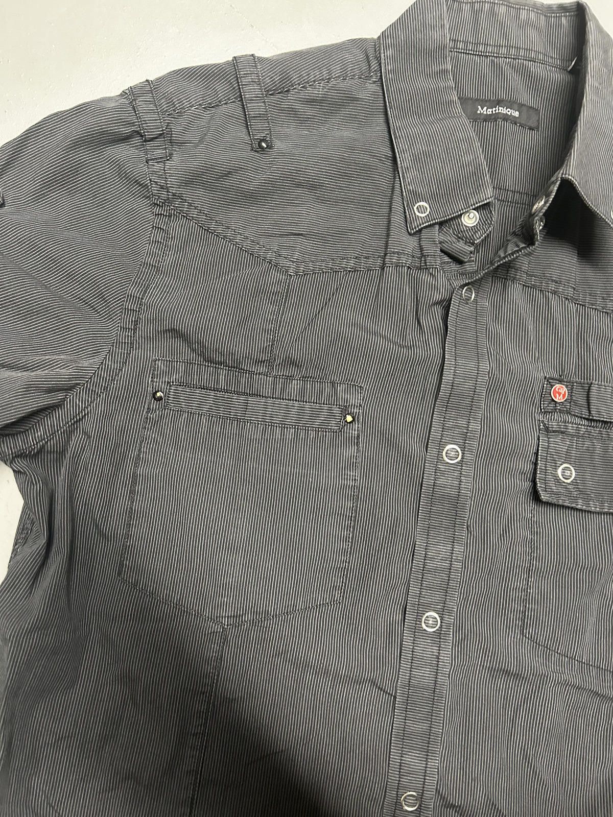 Matinique Men's Martinique Casual Short Sleeve Shirt in Black Stripes Size US M / EU 48-50 / 2 - 4 Thumbnail